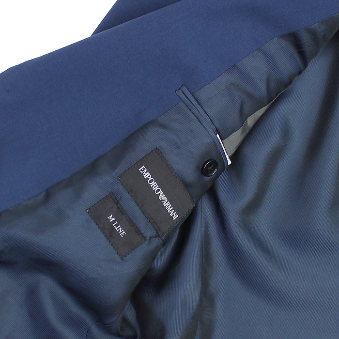 Emporio Armani - M Line Slim Fit Suit in Petrol Blue - Nigel Clare