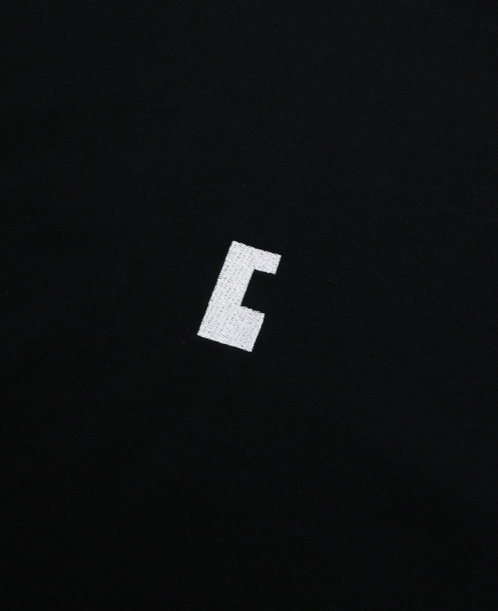 Enbroidery T-Shirt With Drawstrings 002 (Black)