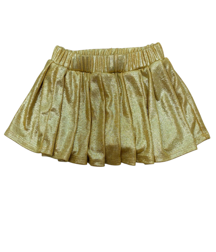 Erge- Gold Metallic Sparkle Skort