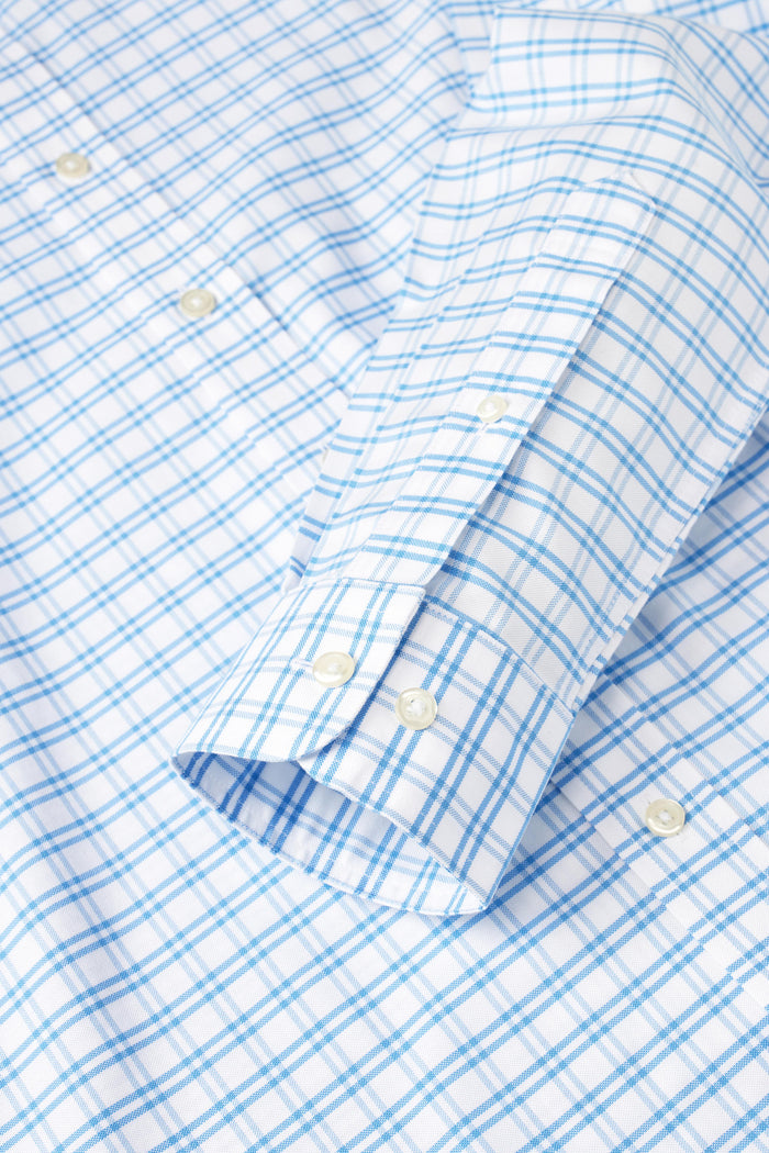 EVERYDAY Light Blue Grid Shirt - Atica Man