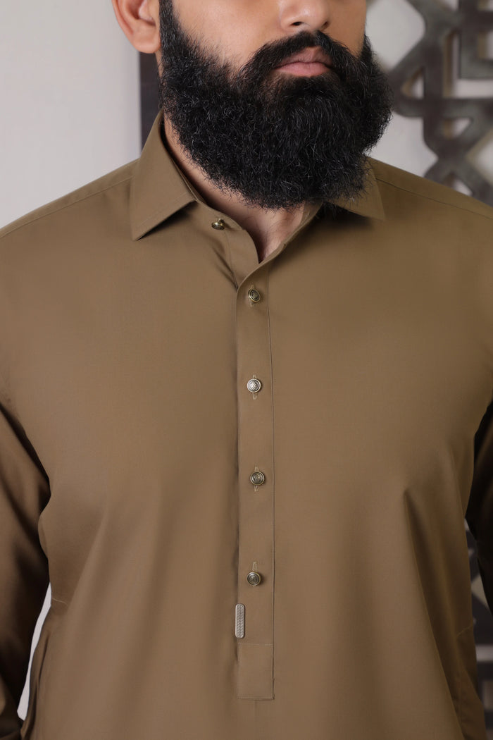 FAKHR-E-ZAREEN ( OLIVE GREEN ) - Durins Placket