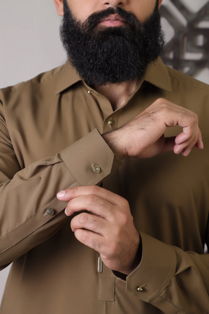 FAKHR-E-ZAREEN ( OLIVE GREEN ) - Durins Placket