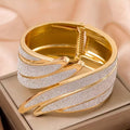 Fashionable exaggerated angel wings cuff bracelet