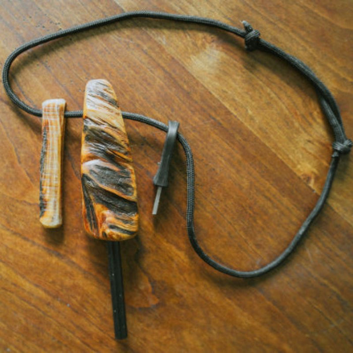 Fatwood Fire Steel 5/16" Ferro Rod - Character Edition