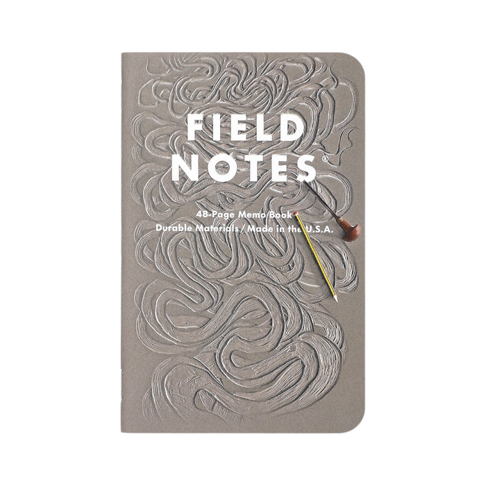 Forager Provisions LTD Field Notes Is The River Alive? grey graph paper notebook with embossed river-themed cover.