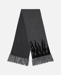 Flame Knit Scarf (Grey)