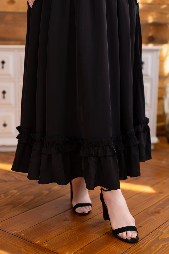 Fleur Dress in Obsidian Rose