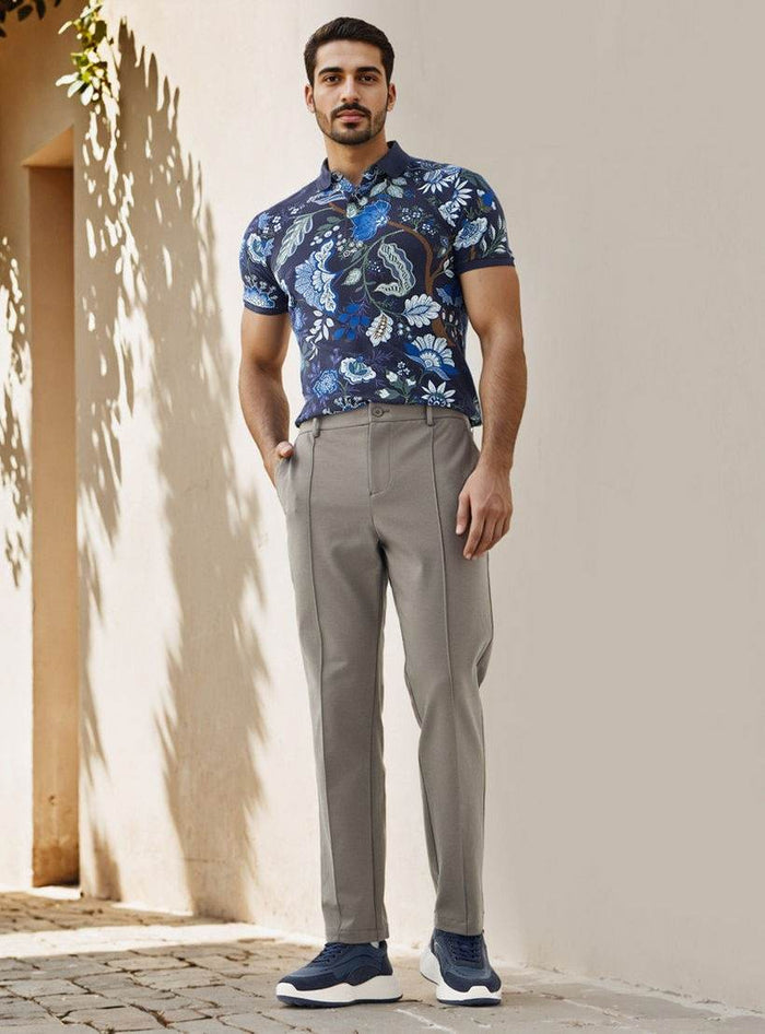Floral Print Polo T-shirt - Dubai Offers Today
