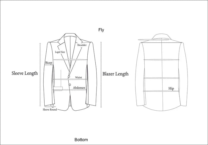 FORMAL SUIT - 2 PIECE - Durins Placket