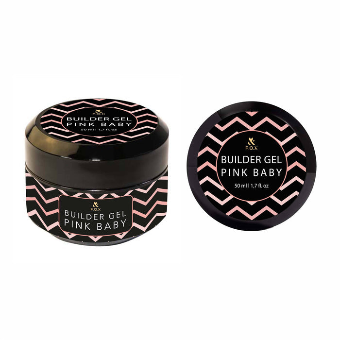 F.O.X Builder Gel (thick viscosity One-Phase Gel) Pink Baby, 50 ml builder gel F.O.X