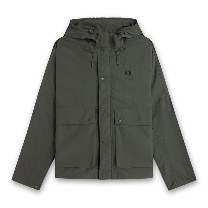 Fred Perry - Cropped Fishing Parka in Field Green - Nigel Clare