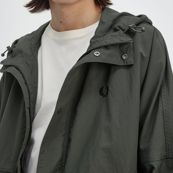 Fred Perry - Cropped Fishing Parka in Field Green - Nigel Clare