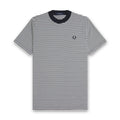 Fred Perry - Fine Stripe T-Shirt in Navy/Snow White - Nigel Clare