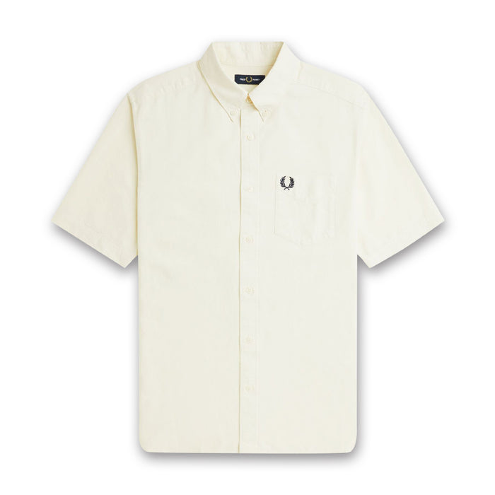 Fred Perry - Oxford SS Shirt in Ecru - Nigel Clare