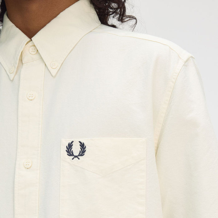 Fred Perry - Oxford SS Shirt in Ecru - Nigel Clare