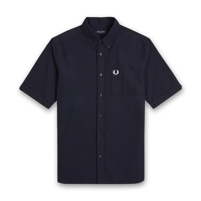 Fred Perry - Oxford SS Shirt in Navy - Nigel Clare