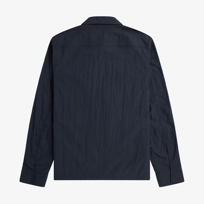 Fred Perry - Zip Through Overshirt in Navy - Nigel Clare