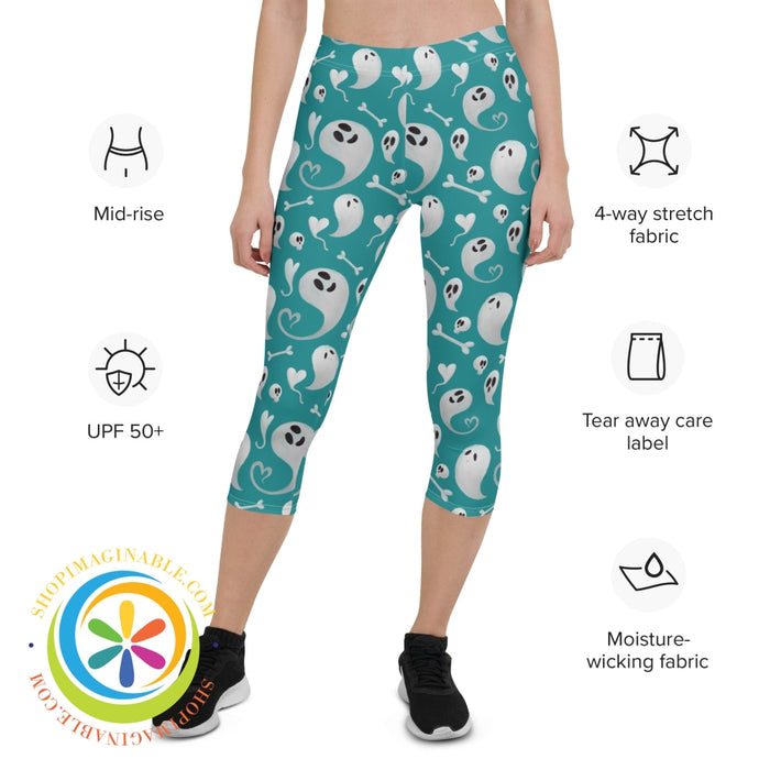 Fun Boo Halloween Capri Leggings Leggings