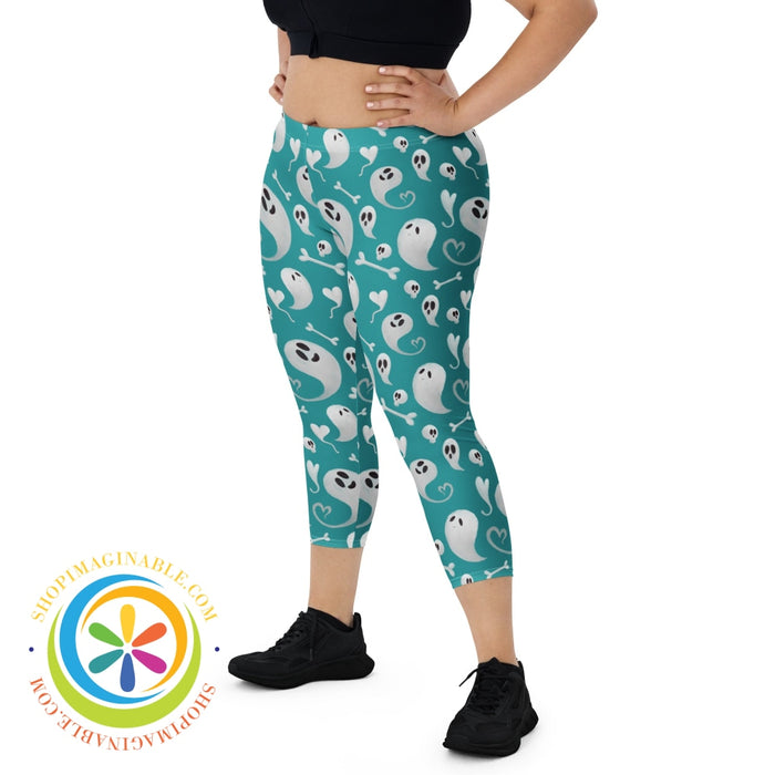 Fun Boo Halloween Capri Leggings Leggings
