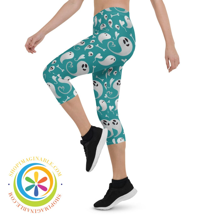 Fun Boo Halloween Capri Leggings Leggings