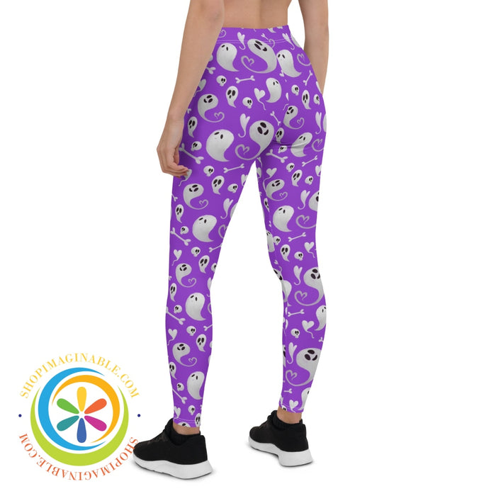 Fun Halloween Boo & Bones Full Length Leggings Leggings