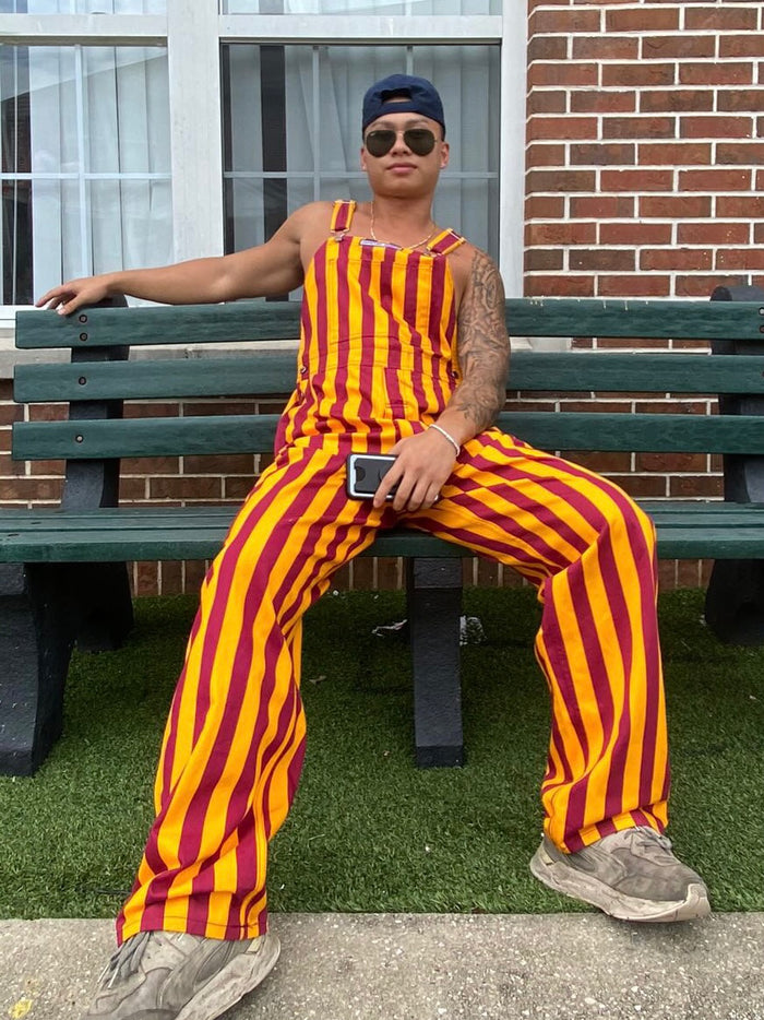 Game Day- Bibs Overalls (Garnet & Gold)