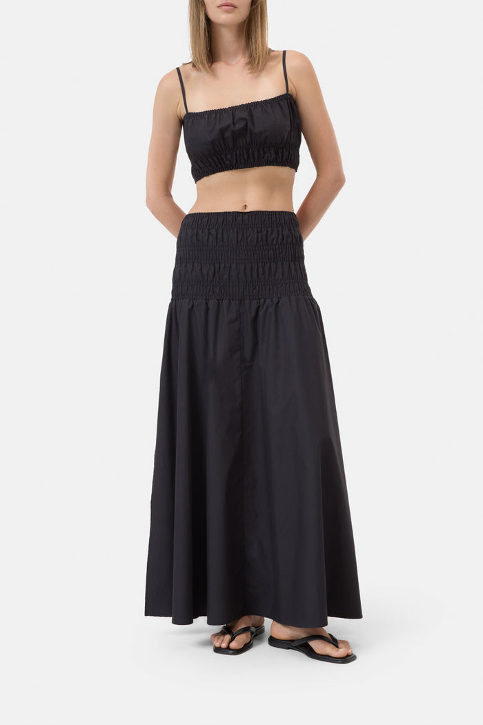 Gathered Skirt - Black