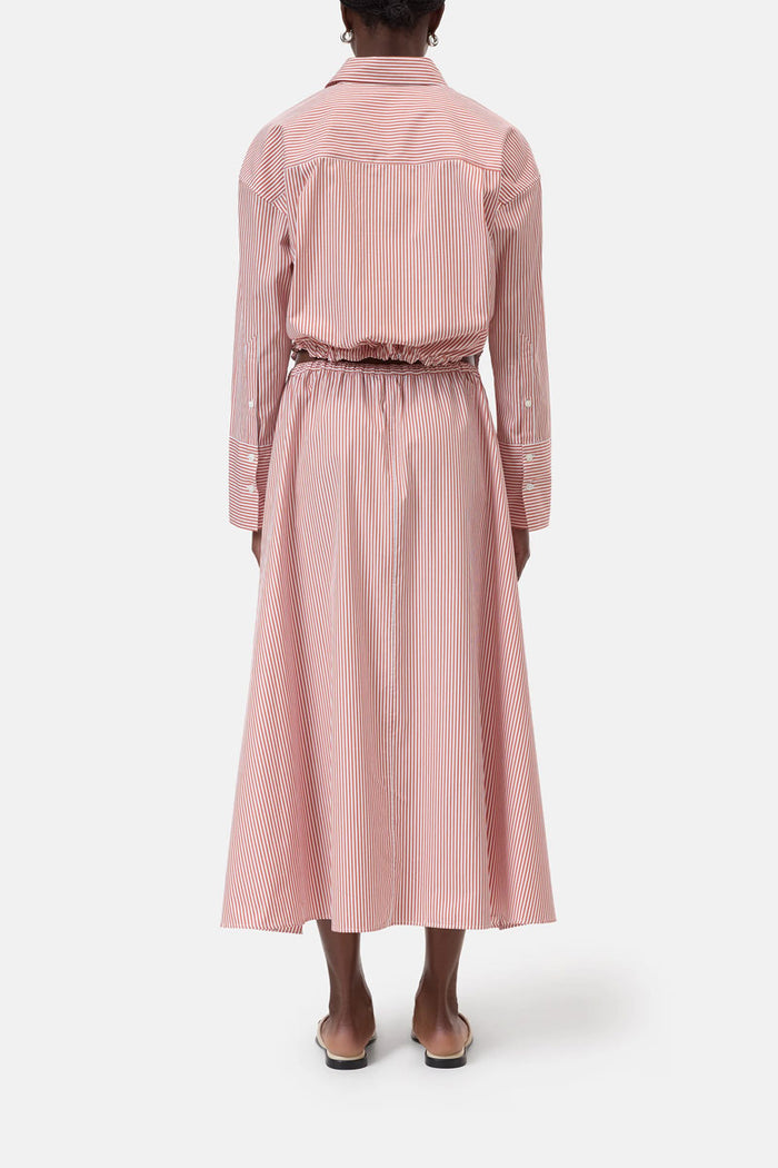 Gathered Skirt - Brick Red