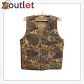 Genuine Brown Men's Leather Vest - Leather Outlet