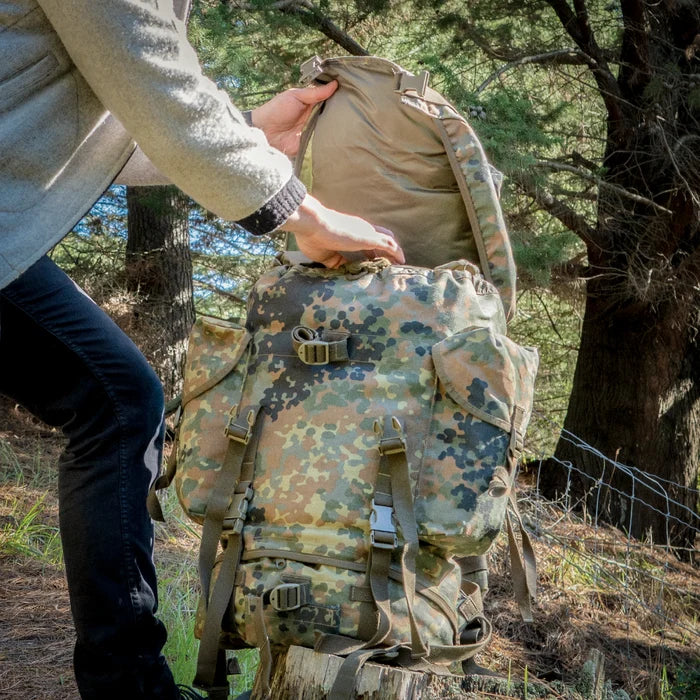 German Army Flecktarn Rucksack - German Army Surplus - Hiking Packs