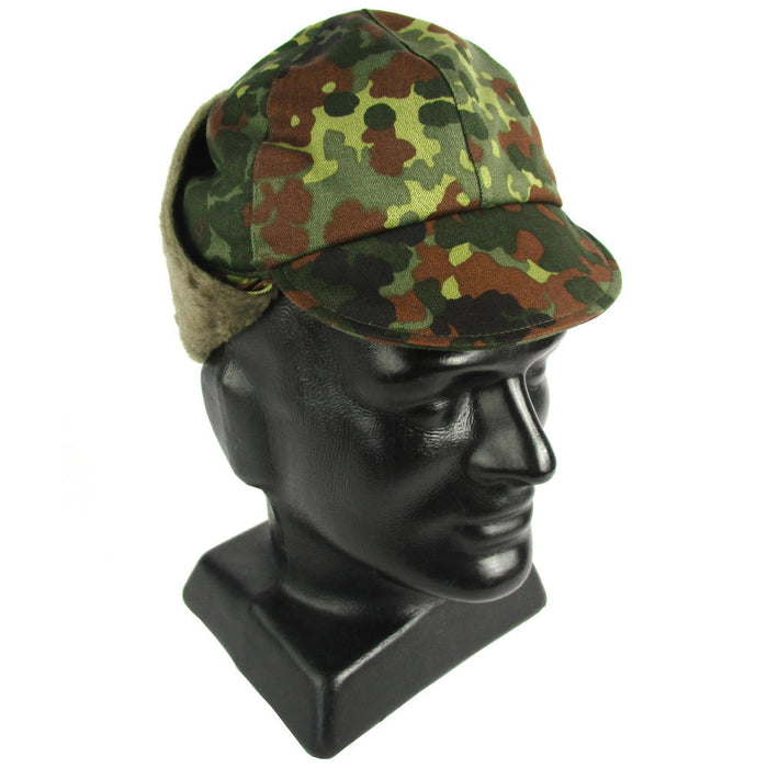 German Flecktarn Cold Weather Hat - New - German Army Surplus - Caps