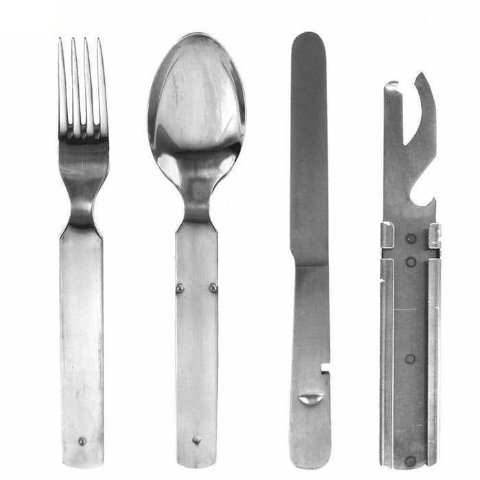 German Stainless Steel Cutlery Set - German Army Surplus - Utensils
