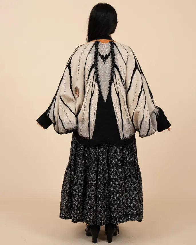 Ghostly Silk Moth Cardigan (Pre-Order CLOSED) (ESD: August 30th - September 10th, 2026)