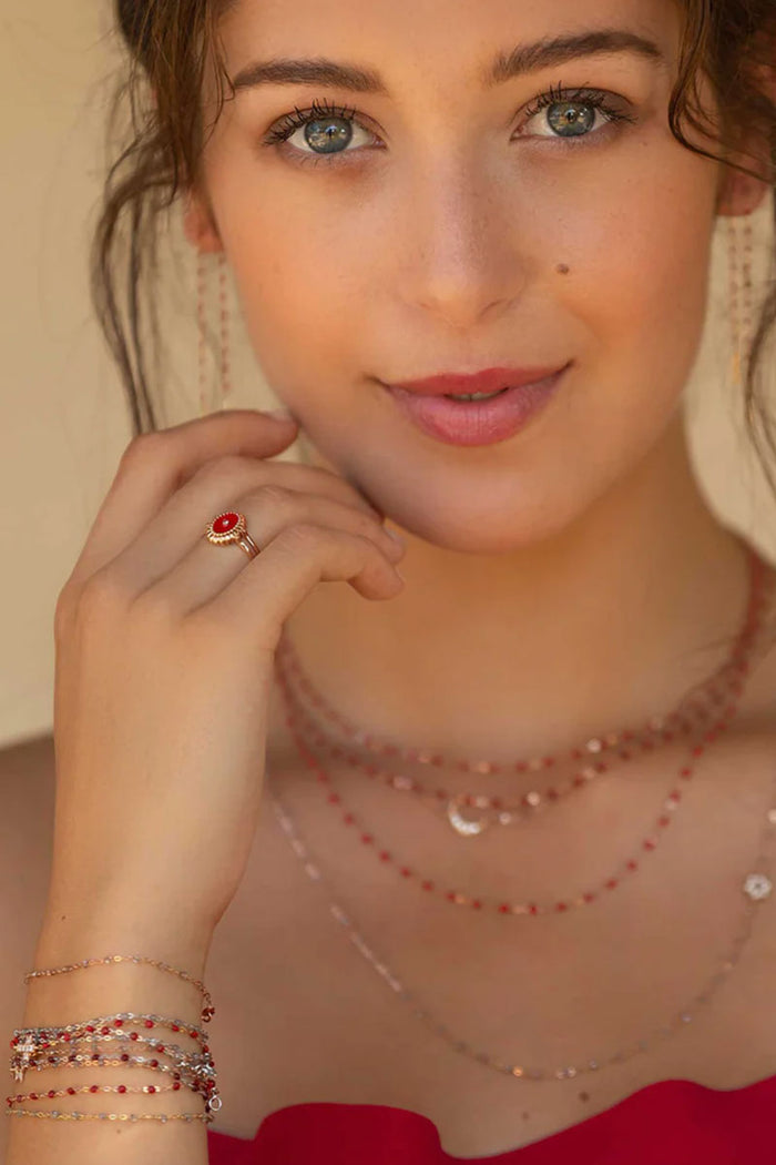 Gigi Supreme Classic 1 Diamond Necklace - Poppy White Diamond & 18k Yellow Gold