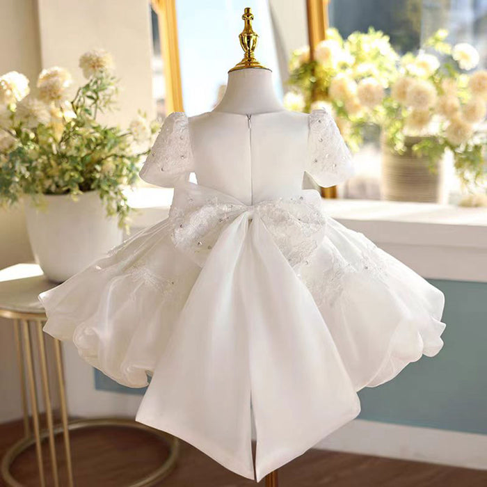 Girl Dress Embroidered for Kids Wedding Birthday Gown J455