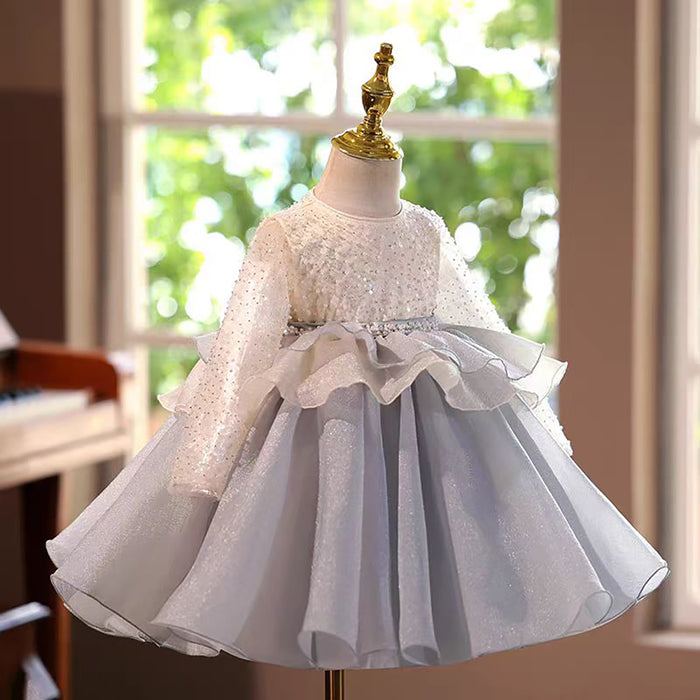 Girl Dress Kids Wedding Birthday Holiday Party Celebration J458