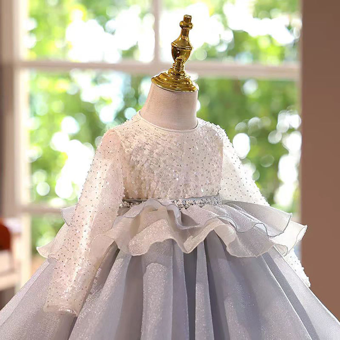 Girl Dress Kids Wedding Birthday Holiday Party Celebration J458