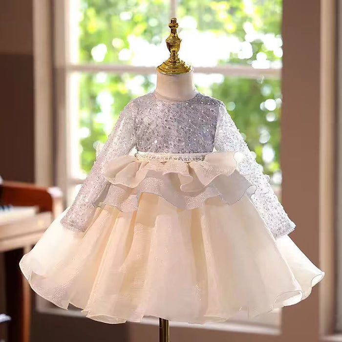 Girl Dress Kids Wedding Birthday Holiday Party Celebration J458