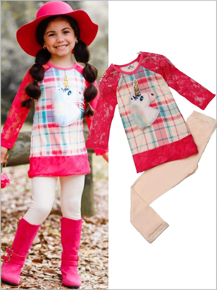 Girls  Classic Beauty Tunic and Leggings Set