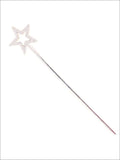 Kids Halloween Accessories | Silver Fairy Wand | Mia Belle Girls