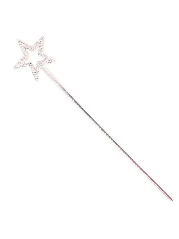 Kids Halloween Accessories | Silver Fairy Wand | Mia Belle Girls
