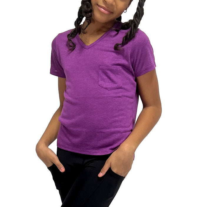 Kid's Pocket Tee Burgundy image 0