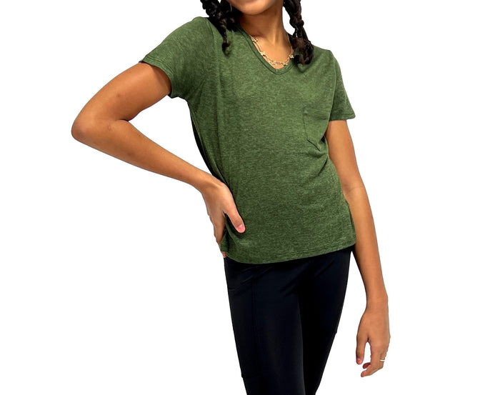 Kid's Pocket Tee Burgundy image 1