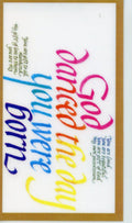 God Danced Prayer U - LAMINATED HOLY CARDS- QUANTITY 25 PRAYER CARDS