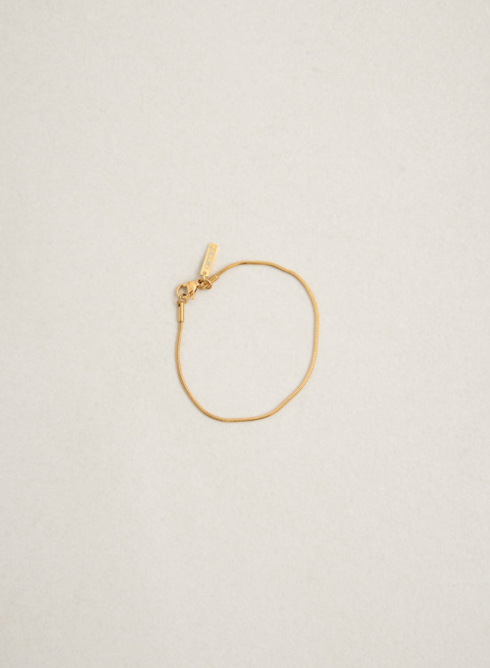 Gold Waterproof Snake Chain Bracelet