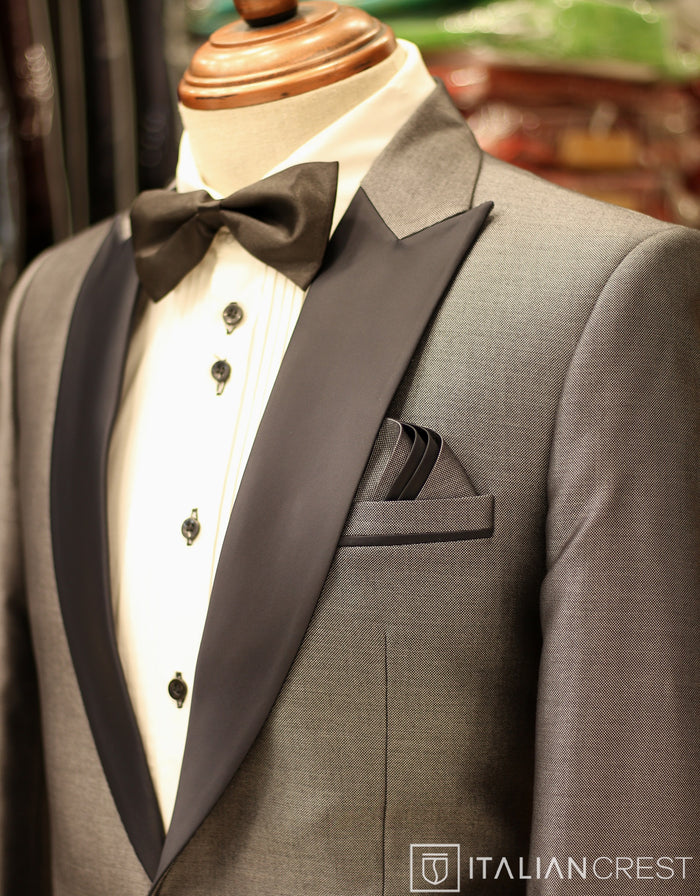 Grey 2-Piece Tuxedo Suit