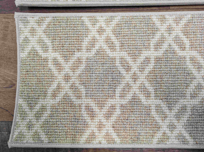 Couristan Stair Treads Grove Sand Stair Treads PT32-0001 35in x 9in Wool