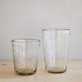 Hand-etched Stackable Floral Tumbler