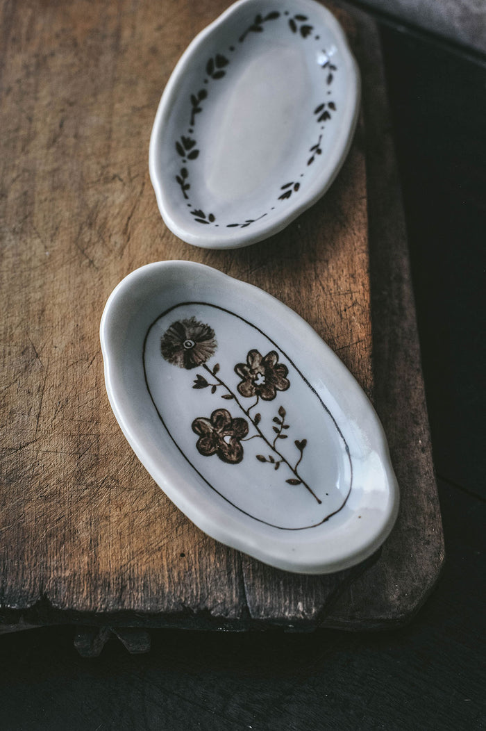 Hand-painted Posy Tray No. 4