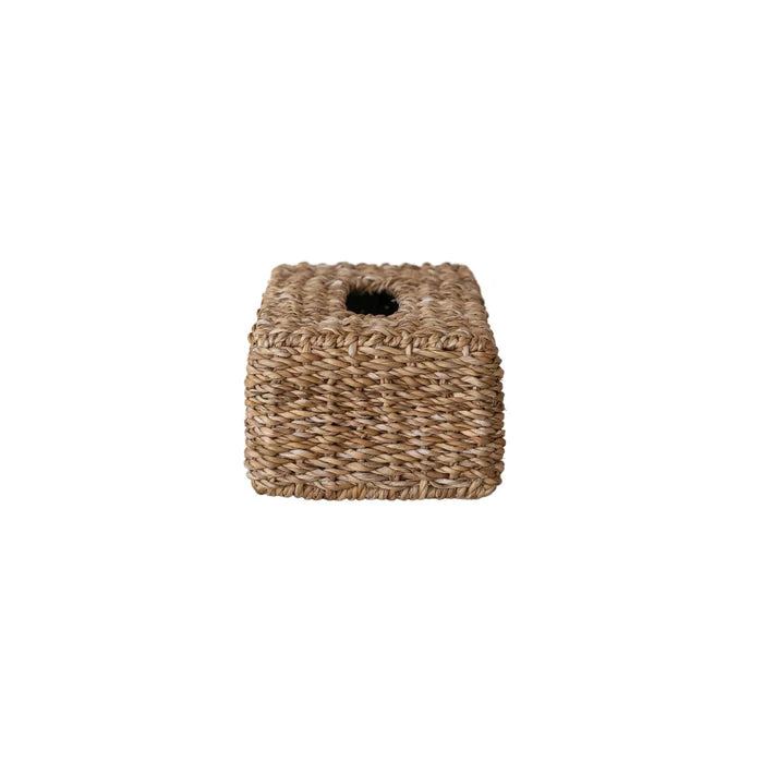 Hand-Woven Seagrass Tissue Box